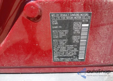 2016 Nissan Rogue S from USA, damaged, VIN KNMAT2MV2GP645280